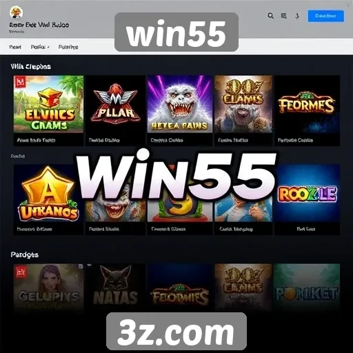 Análise da variedade de jogos disponíveis no win55