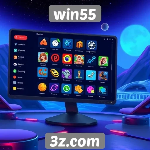 Interface do Win55 melhora experiência do jogador